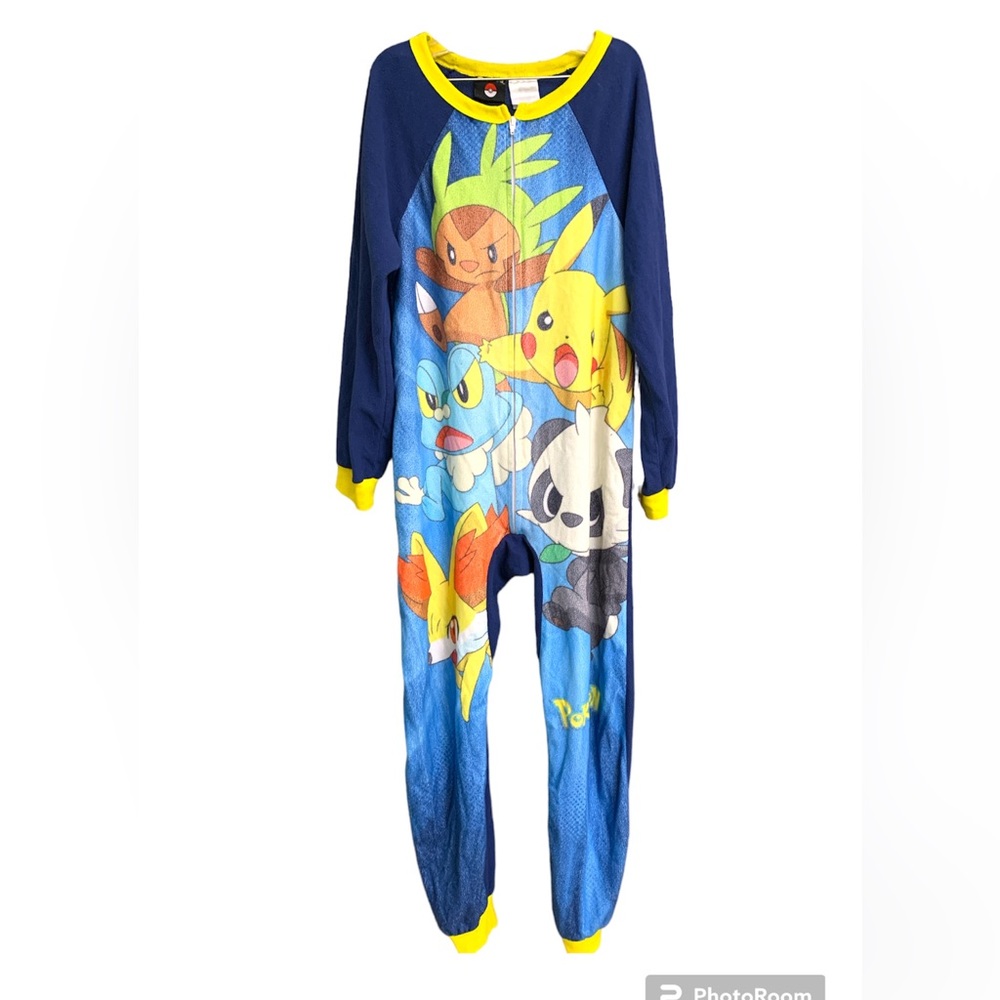 Kids Pokémon Pikachu fleece pajamas Onsie